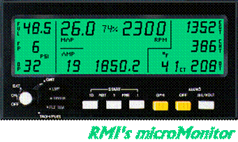 Front view of RMI microMonitor.